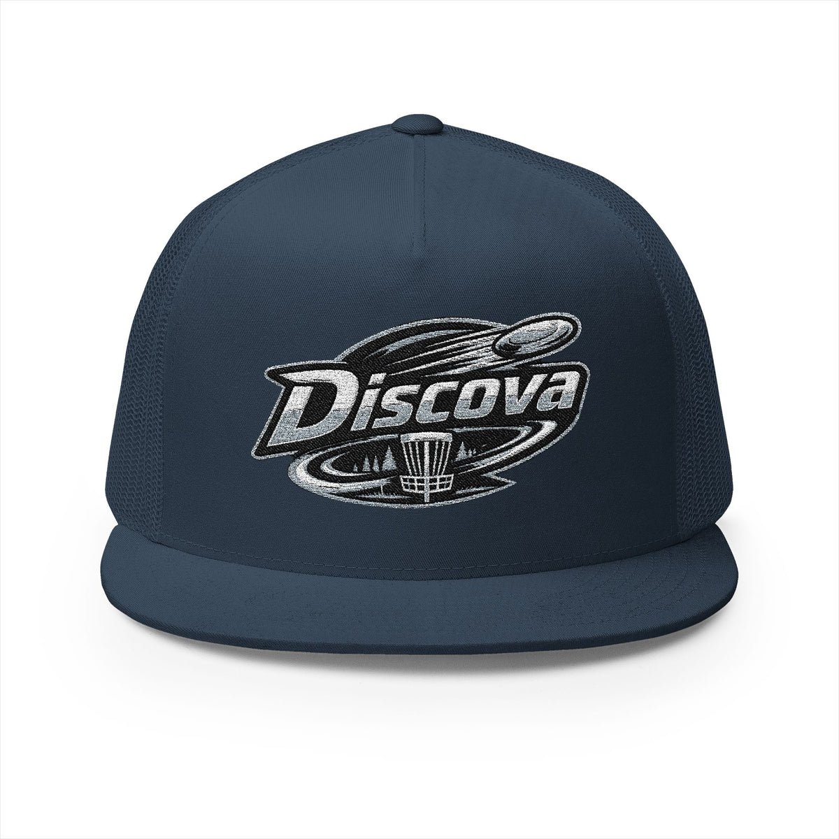 Discover Trucker Cap —Classic Logo 5-Panel Mesh Hat