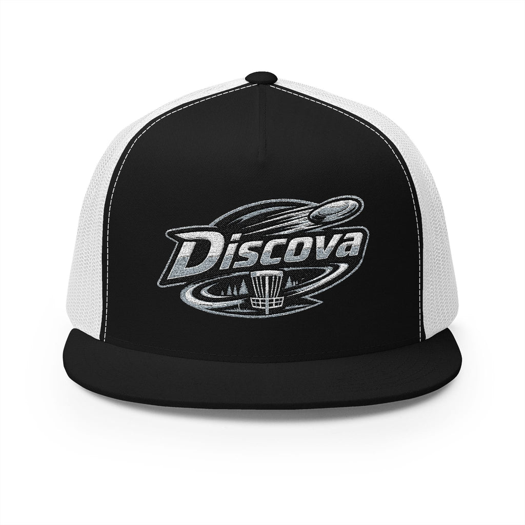 Discover Trucker Cap —Classic Logo 5-Panel Mesh Hat