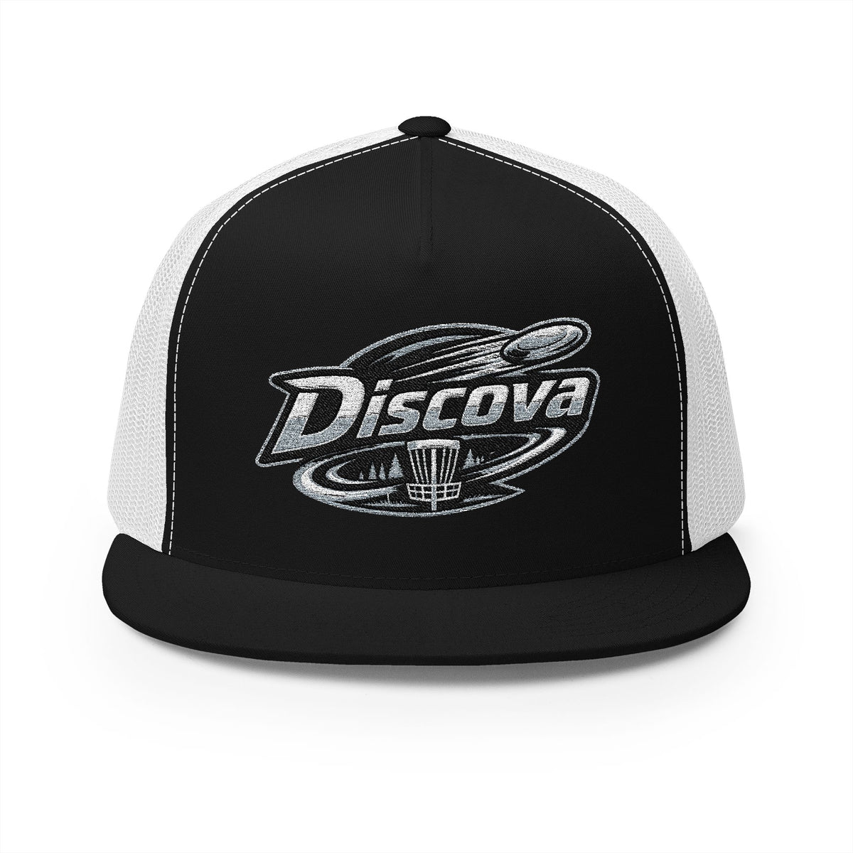 Discover Trucker Cap —Classic Logo 5-Panel Mesh Hat