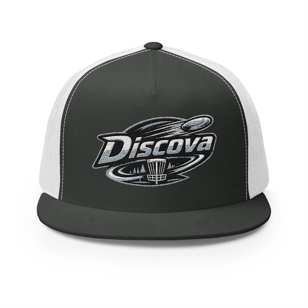 Discover Trucker Cap —Classic Logo 5-Panel Mesh Hat