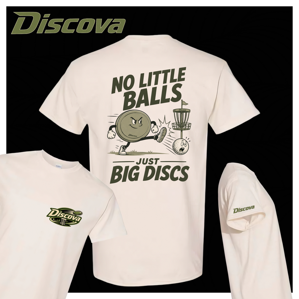 NO LITTLE BALLS JUST BIG DISCS Discova T-Shirt
