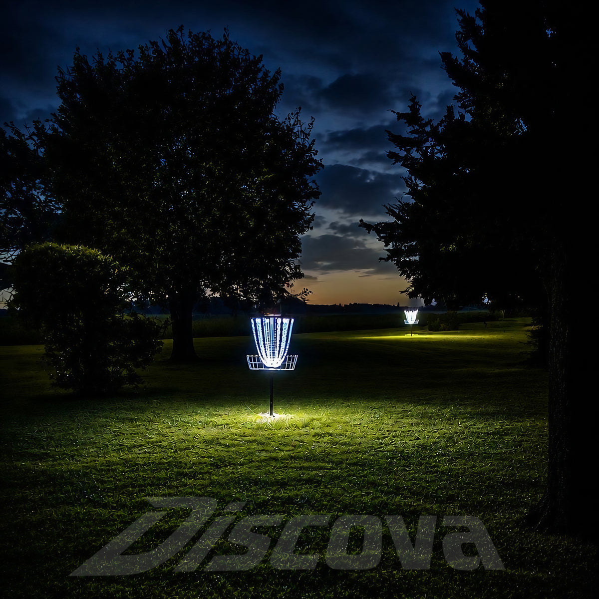 Discova Solar Basket Light - Disc Golf Basket Solar Light