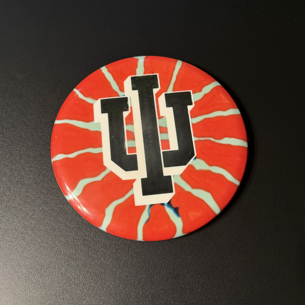IU Hoosiers Dyed Disc - Innova Mako3 (180g) Midrange Disc golf Disc