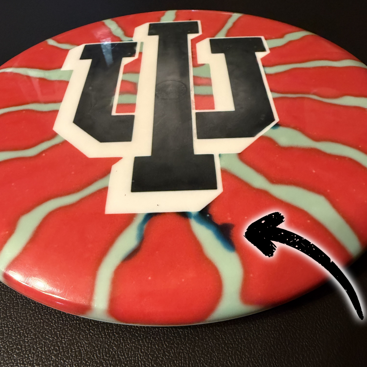 IU Hoosiers Dyed Disc - Innova Mako3 (180g) Midrange Disc golf Disc